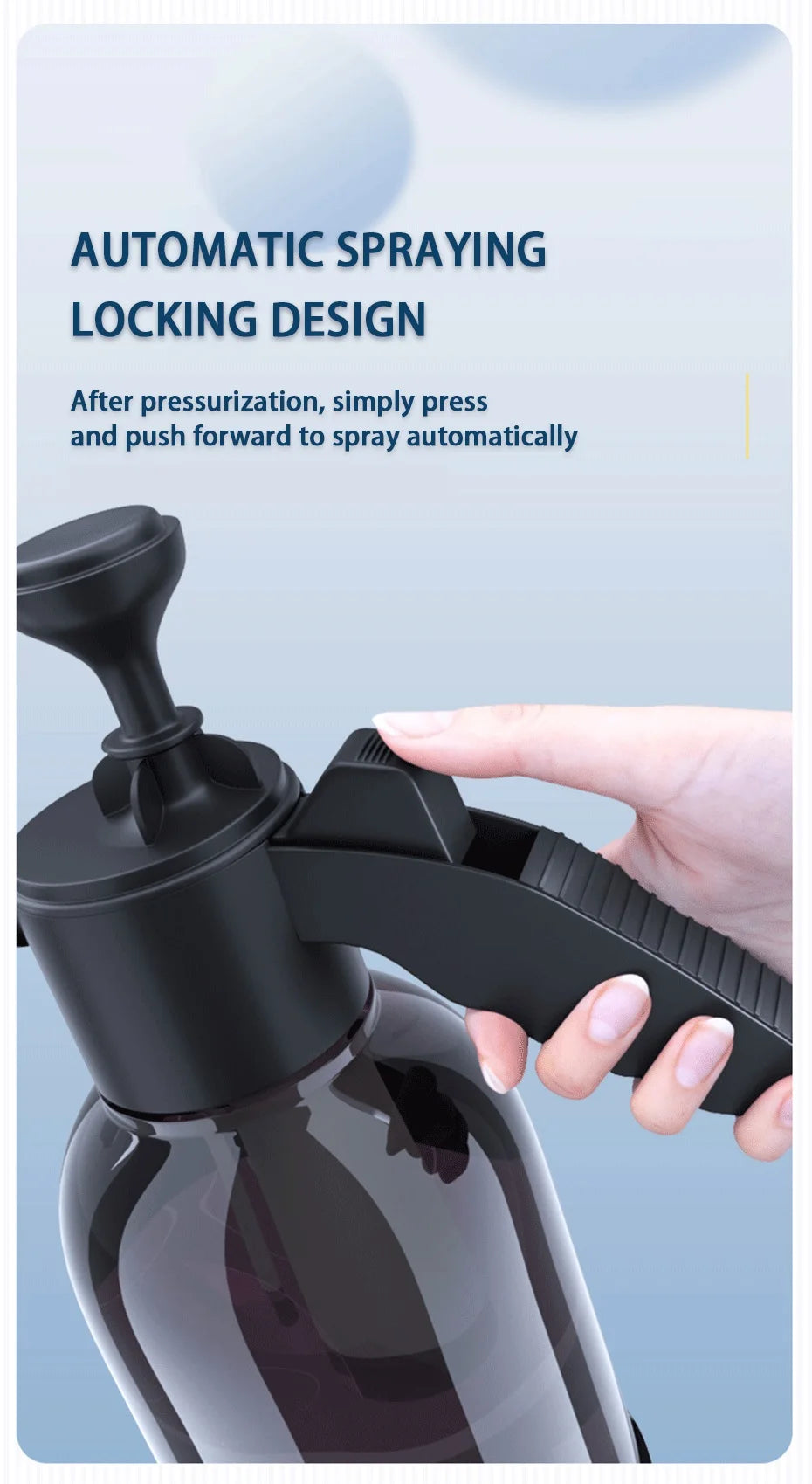 SEAMETAL 2L Car Wash Foam Sprayer - Hand Pump Foam Cannon