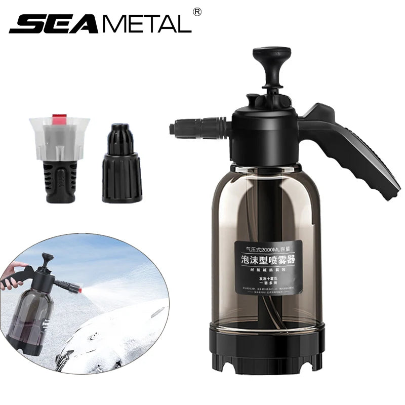 SEAMETAL 2L Car Wash Foam Sprayer - Hand Pump Foam Cannon