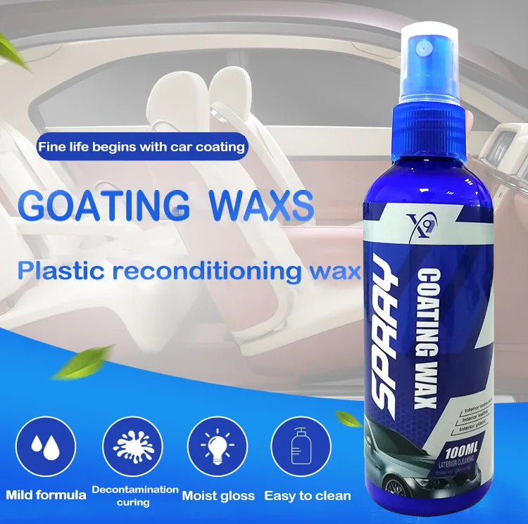 Car Plastic Restorer Coating Agent - Exterior Repair & Black Shine Seal