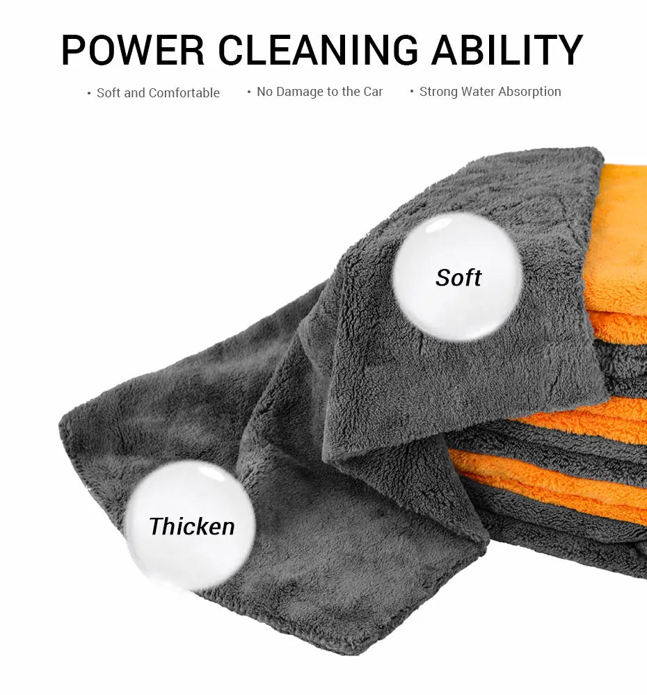 Premium Thicken Microfiber Car Towel