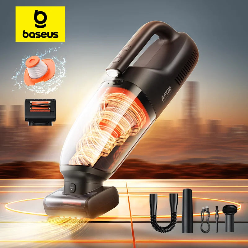 Baseus AP02 Cordless Car Vacuum with LED & Roller Brush