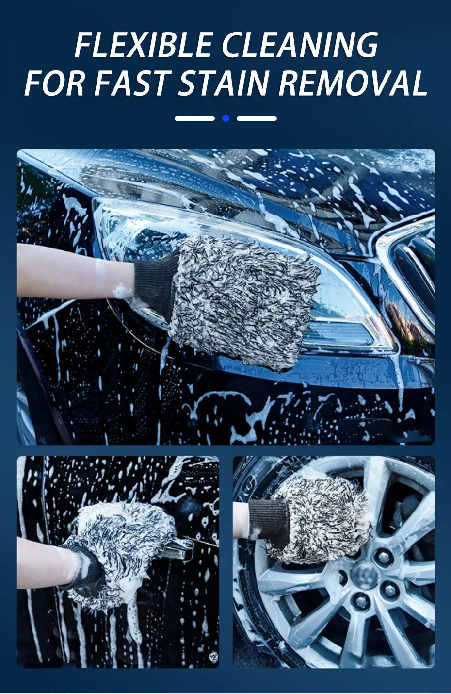 SEAMETAL Microfiber Car Wash Glove