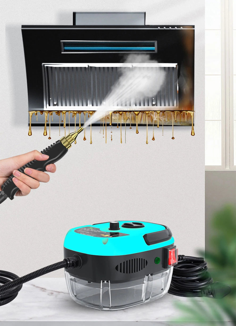 High-Pressure Handheld Steam Cleaner for Home & Car Sterilization