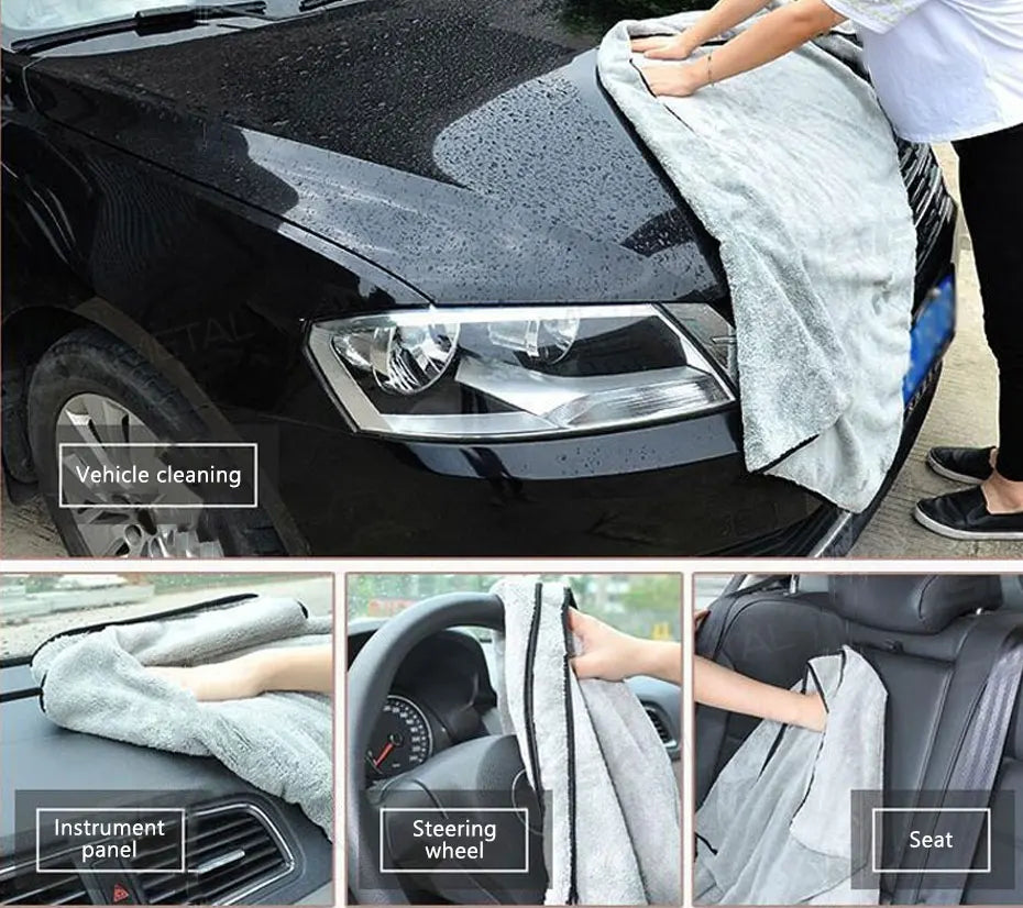 SEAMETAL Microfiber Car Cleaning Towel