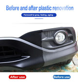 Car Plastic Restorer Coating Agent - Exterior Repair & Black Shine Seal