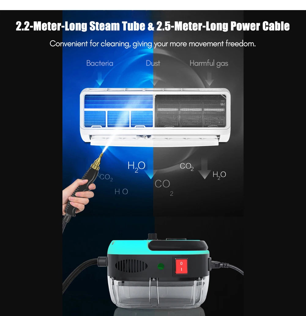 High-Pressure Handheld Steam Cleaner for Home & Car Sterilization